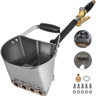 4 Jet Cement Wall Mortar Sprayer Gun Stucco Shovel Hopper Ladle Cement Spray Gun Air Stucco Sprayer 