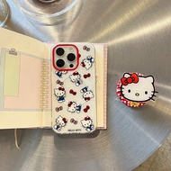 Double Layer Magnetic + Kitty Stand for Apple 16 Pro Max New Phone Case 15 Pro Max Simple Protective