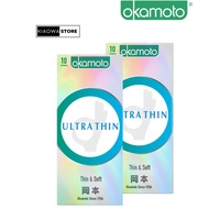 [Bundle of 2] OKAMOTO Condoms 安全避孕套 - OK Ultra Thin Condoms 20s