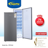 PowerPac Chest Freezer, Upright freezer, Freestanding Freezer 160L (PPFZ160)