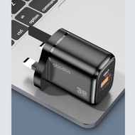 ADAPTER ABODOS AS-CS238 PD USB QUICK CHARGING 38W PD QC3.0 TWO PORTS Charger Adapter Plug