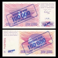 Wave Black100000((10,000) Dinar Banknotes 1993 Brand New UNC European Foreign Coins cfdr608