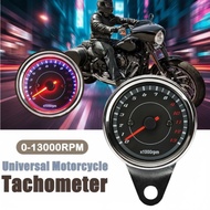 12V RPM METER Universal Motorcycle Tachometer Meter LED Backlight 13K RPM [ READY STOK MALAYSIA ]