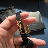 英國帶回 Saint Laurent YSL 聖羅蘭OPYUM皮革手環