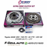 Exedy Ultra Fibre Semi Racing Clutch Kit Toyota 4AGE 20V / 1NZ-FE / 4E-FTE / 2ZZ-GE