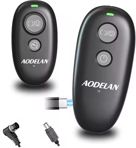 USB-C Rechargeable Wireless Camera Remote Control Shutter Release For Nikon D750, D5300, D5600, D720