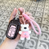 For honda Car Key Cover For Honda Civic CRV BRV City Accord 2014 to 2020 TPU Key Case Keyless honda 