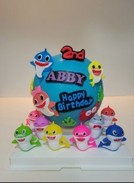 Baby Shark 造型扑扑蛋糕