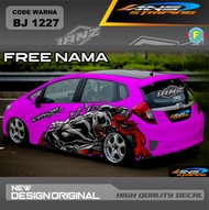 STIKER MOBIL HONDA JAZZ / DECAL STICKER TOYOTA YARIS / VARIASI STIKER DECAL MOBIL AGYA / STIKER MOBI