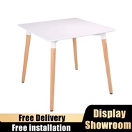 👍Eames Dining Table(Free🚚🔨)Small apartment living room/Square table/Meeting table/Stusy Table/Type G
