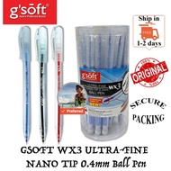 GSOFT WX3 ULTRA-FINE NANO TIP 0.4mm Ball Pen (3pcs/ 10pcs)