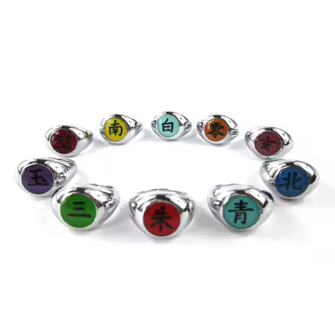 Bsarai Ninja Itachi Deidara Sasori Kakuzu Orochimaru Zetsu Hidan Cosplay Ring