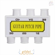 GILDAI Pitch Pipe, ​E B G D A E Tones​ Six hole Tuner Pitch Pipe, Portable ​With Carrying ​ Plastic 