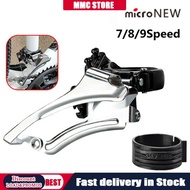 microNEW 7/8/9/10 Speed Mountain Bike Front Derailleurs 42-34-24T MTB FD Alloy Bicycle FD Shifter