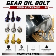 HENG GEAR OIL BOLT HONDA CLICK Skru Salaya Titanium Bolt