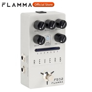 FLAMMA FS02 Reverb Pedal Reverb Stereo Electric Guitar Effects Pedal with Spring Reverb True Bypass 