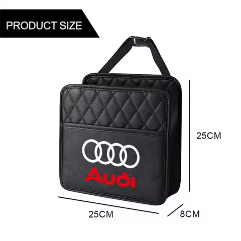 Multi-functional Car Seat Back Storage Box Hanging Bag Center Cover for Audi Sline A1 A2 A3 A4 8V 8L