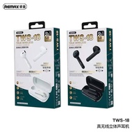 REMAX EARBUD TWS-18 TRUE WIRELESS EARBUD NOISE CANCELLATION SMART NOISE REDUCTION WIRELESS 5.0 HD BL