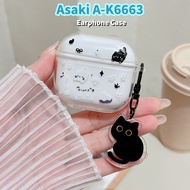 【Case Home】For Asaki A-K6663 Case Casing Soft Silicone Earphone Case DIY Fresh Cartoon