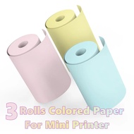 Rolls 57x25mm/15mm Colored Background Thermal Photo Paper Receipt Label Sticker Paper for 57mm C9 Pe