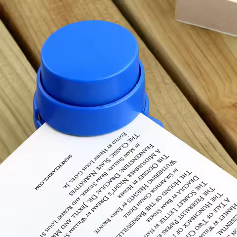 1PC Mini Stapleless Stapler Office Staple Free Stapleless StaplerHome Paper Binding Binder Paperclip