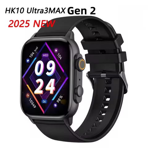 Original HK10 Ultra 3 MAX Smart Watch 1GB ROM AI ROBOT Network Sharing AMOLED NFC Compass GPS Smartw