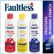 Faultless Premium Ironing Spray Starch / Original Finish / Heavy Finish / Lemon Scent / Lavender Scent 567g