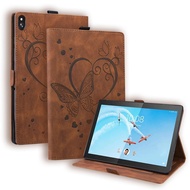 Cute Butterfly Embossed Cover Case with Card Slots For Lenovo Tab M10 FHD HD TB-X605F/L TB-X505F/X 10.1" Tablet Magnetic Funda