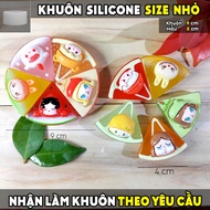 HOT TREND 5 PIECE CAKE 2D silicone mold, DIY, cake mold, jelly, pudding, log Bach