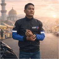 JACKET ELF HITAM BIRU⬛🟦