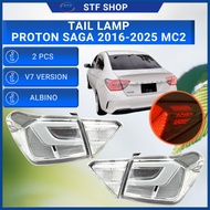 PROTON SAGA VVT 2016 - 2025 DYNAMIC DESIGN TAIL LAMP TAIL LIGHTS LED WHITE ALBINO OEM