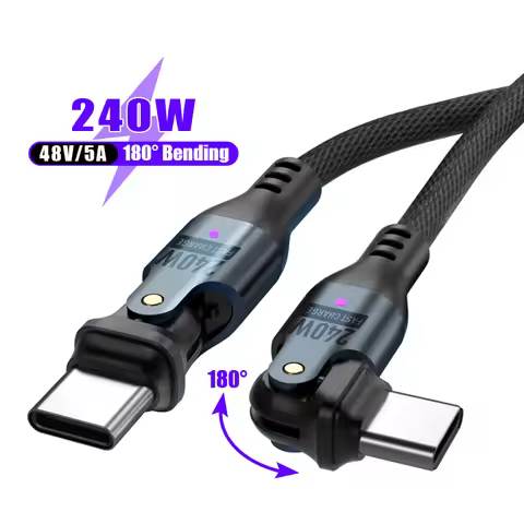 PD 240W Cable For iPhone 16Pro iaomi Redmi 13 Google Pixel 9 Pro XL Sony Xperia 1 VI Energizer E288s