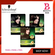 (แบบซอง) Schwarzkopf Natural &amp; Easy Hair Color Shampoo ชวาร์สคอฟ แฮร์ คัลเลอร์ แชมพู คละสี 1 ซอง 30ml.