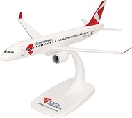 Herpa Snap-Fit CSA Czech Airlines Airbus A220-300 1:200 Scale Miniature Collectible Model with Base 