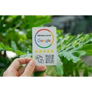 Google Maps Smart Review Card (NFC & QR Code)