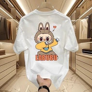 2026LABUBU Cartoon Printed Short-Sleeved T-Shirt Men Women Couple Tops COD 9XE8