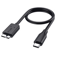 50cm 10 Gbps Micro USB3.0 B to USB C Hard Drive Cable