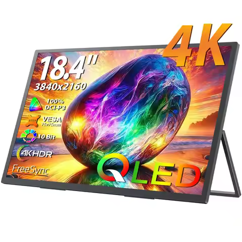 UPERFECT 18.4 Portable Monitors 4K Gaming Display 120% sRGB HDR USB C HDMI For PS5/4 Switch Laptop P