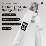 Pet Nail Clipper Grinder 2 In 1 Led Light Safety Guard Quiet Dogs. Cats​ dog trimmer for grooming ca