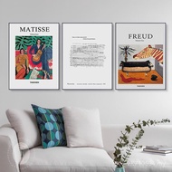 Triptych Painting Nordic Mural Painting World Abstract Living Room Matisse Famous Painting Beast Pie