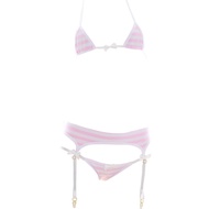 Womens Sexy Micro bikini Suit Anime Bikini Cosplay Lingerie Kawaii Bra and Panty Set Cute