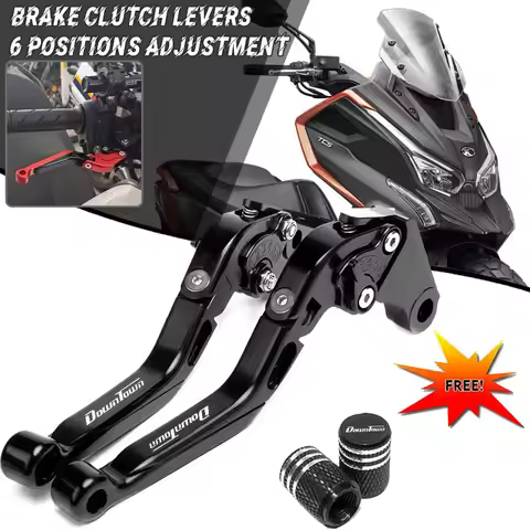 Motorcycle Accessories Brake Clutch Levers Handlebar Grips Handle Ends For KYMCO DOWNTOWN 125i 200i 