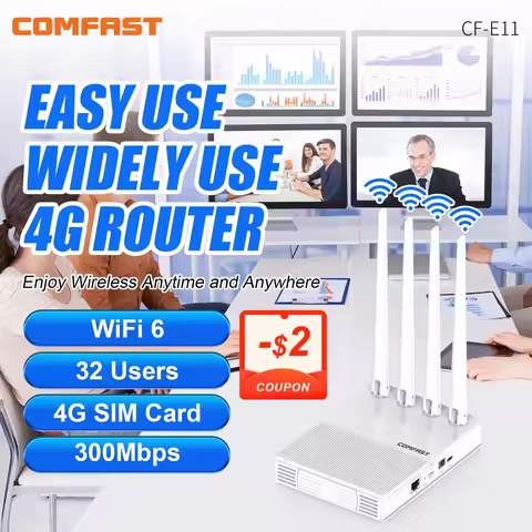 comfast AX300 4G Lte Modem with SIM Card WiFi6 2.4G Outdoor Portable Internet wireless Router ASR180