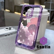 MERAH Transparent pink cloud Case For OPPO A5i Pro C65 A3S A9 2020 A5 A16 A31 A8 A52 A72 A92 A53 A33