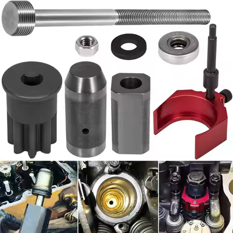 9U-6891 Injector Sleeve Remover Installer Set+9U-7227 Injector Height Tool+J-38587-a Engine Barring 