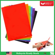 Unicorn A4 L Shape Color Document Holder File (E310)