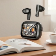 HTC NE40 , 6.0  AI , LED ,HiFi ,,  Fon Telinga Tanpa Wayar HTC NE40, Bluetooth 6.0, Penterjemah AI, 