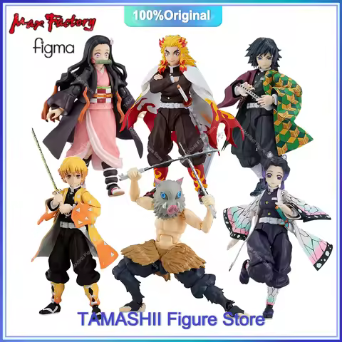 In Stock MaxFactory Figma Demon Slayer Inosuke Hashibira Tomioka Giyu Rengoku Kyoujurou Zenitsu Agat