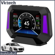 [Vktech]Universal Car HUD on-bd GPS หัวขึ้นจอแสดงผลความเร็วดิจิตอลสำหรับรถยนต์ส่วนใหญ่