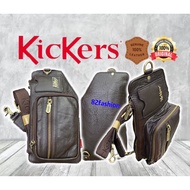 Kickers Genuine Top Grain Cow Leather Crossbody & Chest Bag #KIC0134 kulit asli beg
